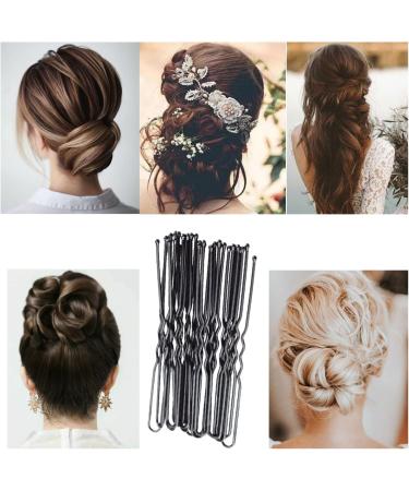 200PCS Black Hair Pins for Buns - Bobby Pins for Long & Thick Hair - Hair Accessories for Women - Bun Maker for Wedding Bride - Hairdressing Clips with Storage Box - Buy Online on GoSupps.com