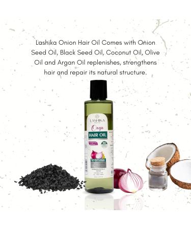 Onion Hair Oil for Hair Growth | Enriched with Onion Seed Black Seed Coconut & Olive Oil | Revives Dull Hair | Unisex - 200ML - Buy Online on GoSupps.com