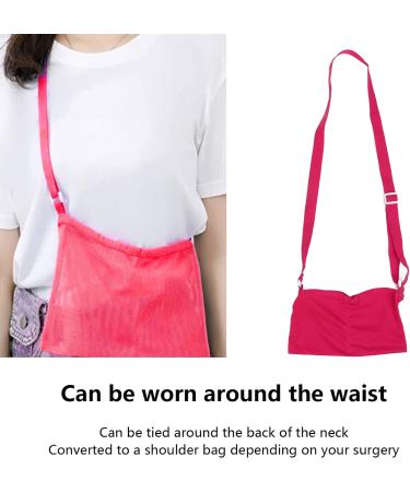 Mastectomy Drain Holder Pouches with Shower Bag Length Adjust Elastic Band Mesh Shower Bag Surgery Drainage Pouch for Surgery Mastectomy(Red) - Buy Online on GoSupps.com