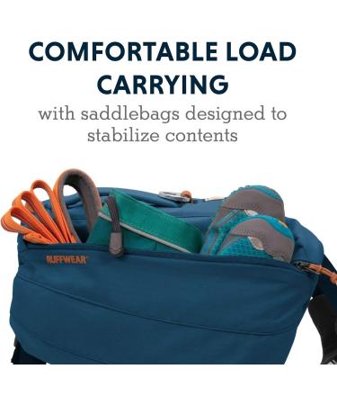 Luffwear Hundred Backpack | Comfortable Saddlebag for Medium Dogs | Front Range Day Pack - Blue Moon Size M - Buy Online on GoSupps.com