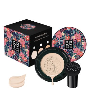 Jlobnyiun BB Cream Foundation BB Cream Foundation | Mushroom Air Cushion BB Cream | Full Coverage BB Cream Foundation for Family and Friends