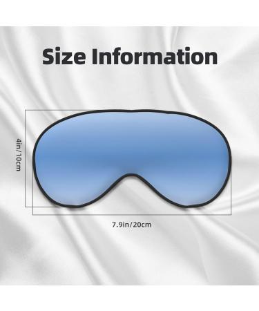 Textured Blue Sleep Mask Adjustable Soft & Breathable Blindfold for Deep Sleep Relaxation & Travel - Buy Online on GoSupps.com