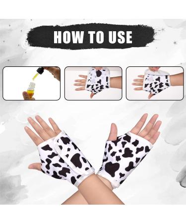 Hand Castor Oil Wraps - Waterproof Adjustable Reusable Pads (2 Pack Cow Pattern) - Prevents Leakage for Enhanced Care - Buy Online on GoSupps.com