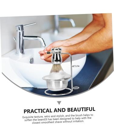 Doitool Men's Shaving Set - Barts Branchs Face Soap Soft Hair Razor Brush & Stainless Steel Accessories for Ultimate Care - Buy Online on GoSupps.com