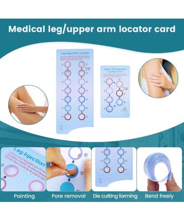 Insulin Injection Location Card | Portable Diabetes Aid for Pregnancy & Subcutaneous Injections - 9.8x6.7in Blue - Buy Online on GoSupps.com