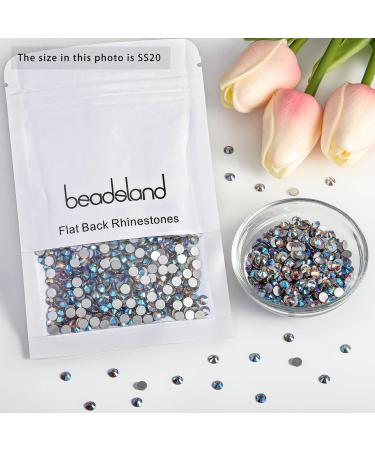 Beadsland 1440 Pieces Flat Back Rhinestones - SS20 Lighter Citrin Nail Crystals for Stunning Nail Art - Buy Online on GoSupps.com