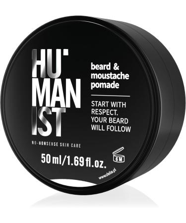 Delia Cosmetics Humanist Defining Beard & Mustache Pomade Cares Softens Nourishes Natural ingredients Vegan 50 ml - Buy Online on GoSupps.com