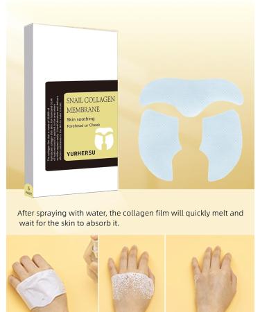 Snail Collagen Patches Facial Mask - 15Pcs for Forehead & Cheeks | Anti-Wrinkle Firming Brightening | Smooth Fine Lines & Improve Skin Elasticity - Buy Online on GoSupps.com