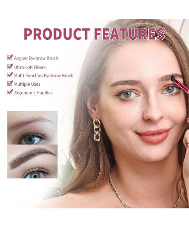 2 Pcs Multi-Function Angled Eyebrow Brushes for Perfect Brow Contouring - Professional and Precise Tools - Buy Online on GoSupps.com