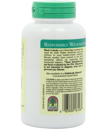 Nature's Answer Black Cohosh 50 mg - Full Spectrum Herbal Supplement, 90 Veg Capsules - Buy Online on GoSupps.com