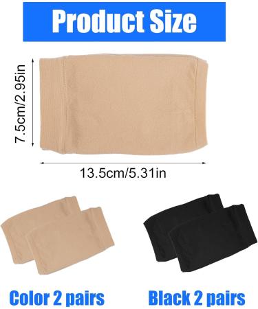 PetGlimmer 4 Pairs Moisturizing Heel Socks Gel Heel Socks Reusable Toeless Spa Socks for Women Gel Heel Socks Soft Breathable Ventilate Heel Open Toe for Dry Hard Chapped Skin - Buy Online on GoSupps.com