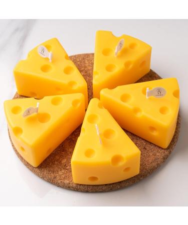 Handmade Cheese Shaped Scented Candle - Perfect Gift for Valentine's Day Birthdays & Anniversaries | Stress Relief & Home Decor - Buy Online on GoSupps.com