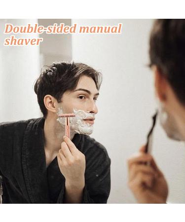 Insmercing Stainless Steel Double Edge Safety Razor - Close Smooth Shave for Men | Separable Head Design - Buy Online on GoSupps.com