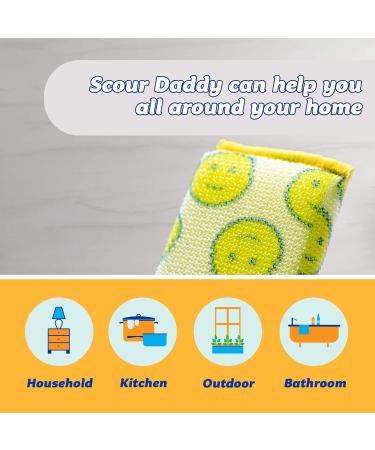 Scrub Daddy XL Scour Daddy: Non-Scratch Heavy Duty Scouring Pads - Perfect Alternative to Metal Scourers for Washing Dishes - Buy Online on GoSupps.com