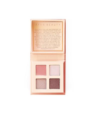 THR Crystal Eyeshadow Quad | 4 Shades | Clean  Organic  Vegan  Cruelty-Free & Recyclable (Rose Quartz Crystal)