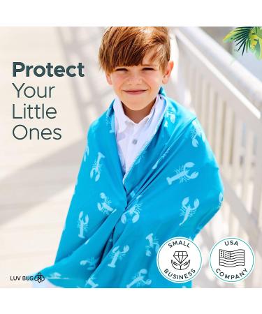 Luv Bug Kids UPF 50+ Hooded Beach Towel: Sunscreen Towel with UV Protection - Sea Turtles Design, Sand-Free, Quick Dry - Perfect for Beach, Camping, Travel - Kids Size (30.5 x 40.5) - Buy Online on GoSupps.com
