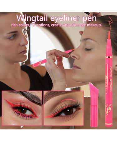 Liquid Eyeliner Waterproof Long-lasting Liner Makeup Pencil for Eye Smudge-proof Eyeliner for Smooth Eye Look on Vacation Daily Outgoing Leisure Time and Dating Fulenyi Wingtail Eyeliner_09# - Buy Online on GoSupps.com