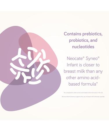 Neocate Syneo Infant - Hypoallergenic Amino Acid-Based Baby Formula with Prebiotics, Probiotics, DHA/ARA - 14.1 Oz Can (Pack of 4) - Buy Online on GoSupps.com