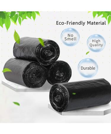 Fyy 4 Gallon Garbage Bags with Handles - 100 Count | Durable Waste Bags for Bathroom Kitchen Office | Black 46x62 cm | Eco-Friendly Shipping Worldwide - Buy Online on GoSupps.com