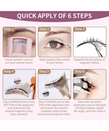 Shop 4D Reusable Magnetic Eyelashes - No Eyeliner or Glue Needed | Dual Magnetic Lashes with Applicator for a Natural Look - Easy to Wear Internationally - Buy Online on GoSupps.com