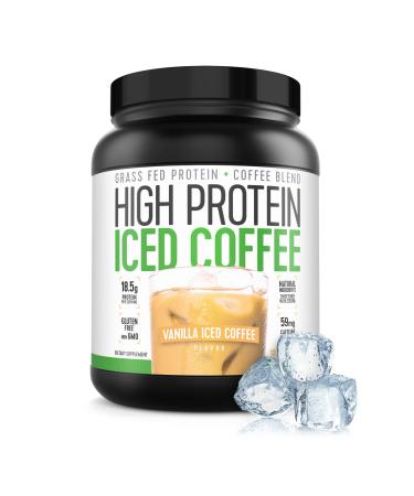 Protein Coffee Iced Coffee, High Protein Coffee, Protein Coffee, Keto Friendly, 18g of Protein, 2g Carbs, Natural Ingredients (18 Servings, Vanilla Latte)