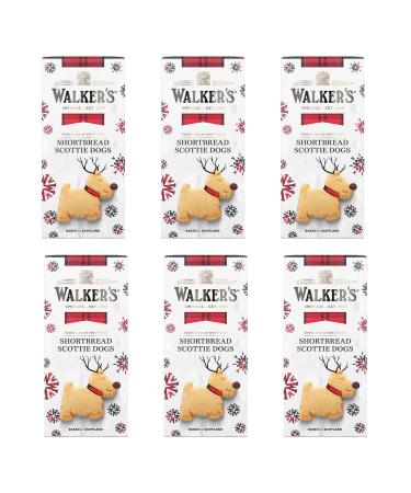 Walkers Shortbread Festive Shortbread Scottie Dogs 125g - Pack of 6
