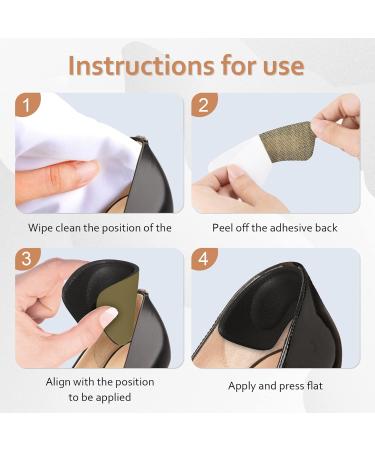 Inmaker Heel Cushions - Thickening Heel Pillows for Men Women & Children | 12-Piece Black Heel Support for All Shoe Types - Buy Online on GoSupps.com
