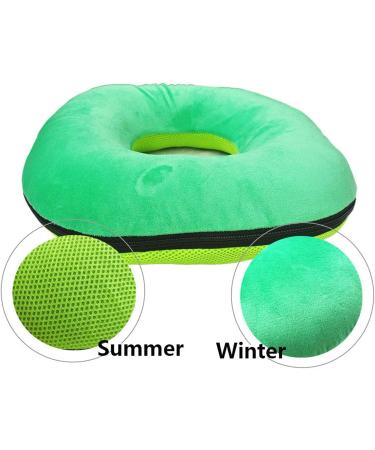 Buy Donut Cushion Seat - Portable Waterproof Pad for Hemorrhoid & Tailbone Pain Relief | Medium Green - Perfect for Wheelchair & Pressure Sores - Buy Online on GoSupps.com