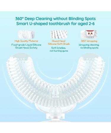 Mornwell Kids Electric Toothbrush - U Type Whitening Massage, IPX7 Waterproof, Smart Rechargeable (Yellow) - Buy Online on GoSupps.com