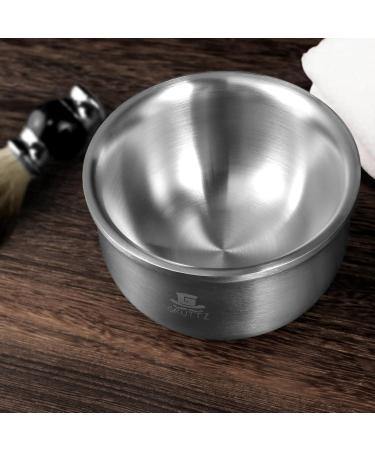 Grutti 3-Layer Stainless Steel Shaving Bowl - High-Quality Foam Whipper | Universal Shaving Soap Compatible | 12.5cm (4.92in) | International Shipping - Buy Online on GoSupps.com