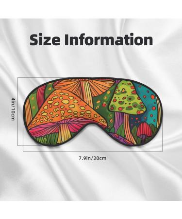 Mushroom Painting Sleep Mask | Adjustable Blackout Eye Covers for Men & Women | Ideal for Sleep & Travel - Buy Online on GoSupps.com