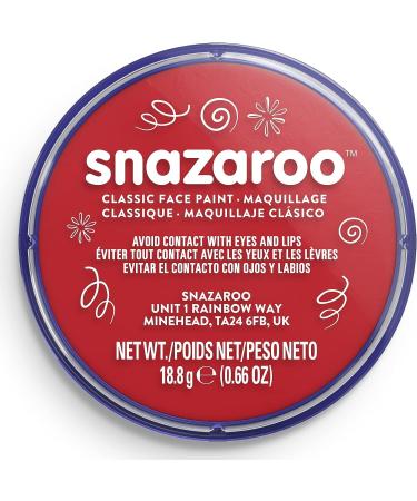 SK INFINITY Classic Face and Body Paint 18ml - Professional Water Based Single Cake Makeup in White & Red for Adults and Kids - Buy Online on GoSupps.com