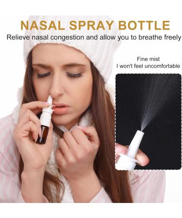 JORTMRD 6-Pack 30ml Empty Glass Nasal Spray Bottles - Refillable Fine Mist Sprayers with Funnel & Blank Labels for Perfume & Salt Water - Buy Online on GoSupps.com