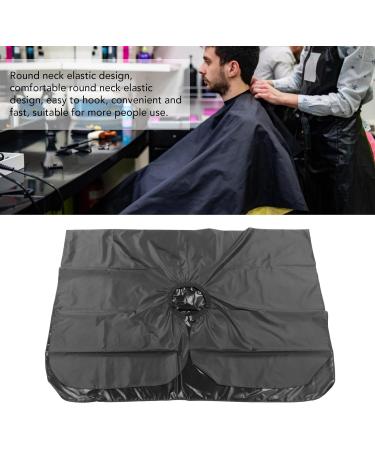 Barber Cape Kit Black Hair Cutting Cape with Neck Duster Brush for Salon Adults Hair Styling FIT Neck Round Neck Skin Friendly Edge Sewing - Buy Online on GoSupps.com