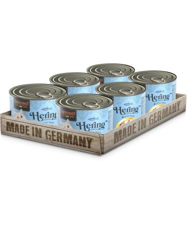 LEONARDO Herring + Extra Fillet | (6 x 200g) Herring + Extra Turkey Fillet | Canned wet food with Extra Fillet | grain-free and with a high Via content