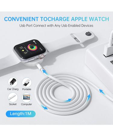 Watch Charger Compatible with Apple Watch Charger  Watch Charger Charging Cable for Watch Series 8/7/6/5/4/3/2 /SE/SE2  Magnetic Fast Charger Cord for iWatch Portable Wireless Charging (3.3ft /1m) - Buy Online on GoSupps.com