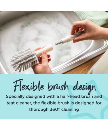 Tommee Tippee Closer to Nature 2-in-1 Baby Bottle Brush - Assorted - Buy Online on GoSupps.com