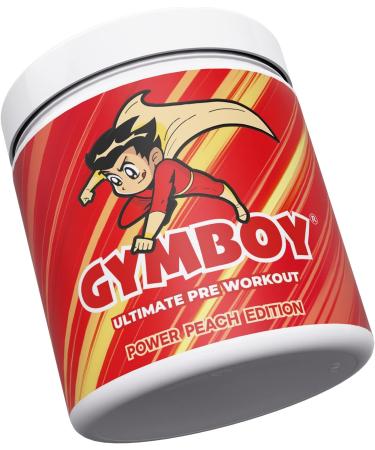 Buy GYMBOY GYMBUNDLE | Ultimate Pre Workout Power Peach Edition 392g + Pro Shaker Red | Boost Your Workout Energy - Buy Online on GoSupps.com