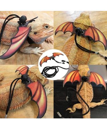 Bearded Dragon Leash Harness Adjustable Leather Lizard Wing Traction Harness Leash for Lizard Reptiles Amphibians and Small Animals (S M L 3 Pack) - Buy Online on GoSupps.com