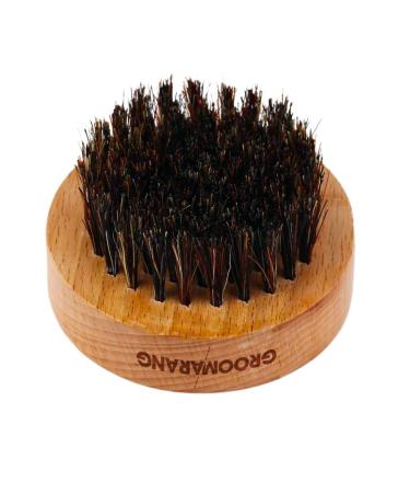 Groomarangs Luxury O Boar Beard Brush - Wild Boar Bristles Grooming Gift for Men - International Shipping - Buy Online on GoSupps.com