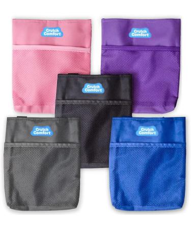 Large Universal 2-Pocket 8x9 Crutch Bag in Black - Convenient and Stylish Tote for Essentials - Buy Online on GoSupps.com