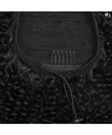 Doren Afro Kinky Curly Ponytail Human Hair 4B 4C Drawsting Wrap Around Ponytail Extensions For Women Clip In Brailian Hair 18inch 18inch Kinky Curly 4B 4C - Buy Online on GoSupps.com