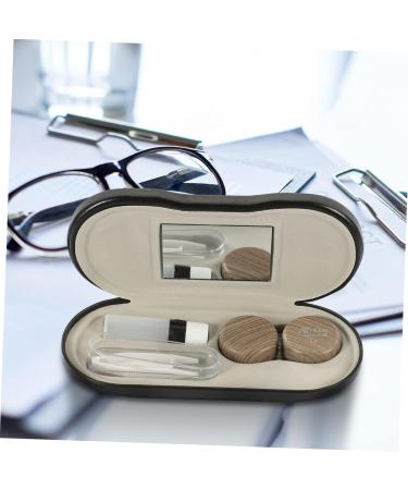 Pretyzoom 2-in-1 Glasses Case & Travel Kit - PU Leather Sunglasses Holder & Contact Lens Case | International Shipping - Buy Online on GoSupps.com