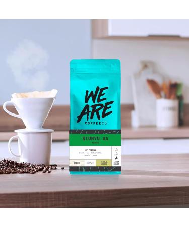 Coffee Ground for Cafetiere 227g Bag Kenya Ground Coffee Black Tea & Fruits Notes 100% Arabica Light Roast AA Grade Speciality Freshly Roasted Single Origin (We Are Coffee Co) Ground Cafetiere 227 g (Pack of 1) - Buy Online on GoSupps.com