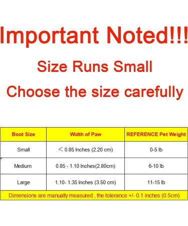 Yeduzyn Waterproof Dog Boots for Small Dogs - Blue Medium (4Pcs) | Snow and Rain Booties for Teddy, Pomeranian, Bichon - Buy Online on GoSupps.com