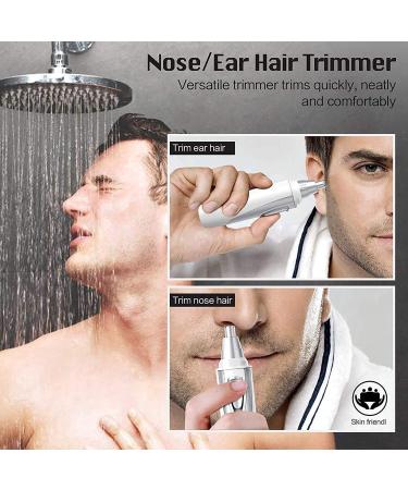 Professional Ear & Nose Hair Trimmer - Painless Battery-Operated Clipper for Men & Women | IPX7 Waterproof Design & Dual Edge Blades - Buy Online on GoSupps.com
