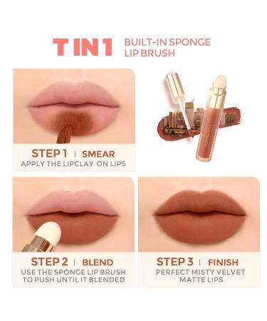 FOCALLURE Misty Matte Liquid Lipstick | Waterproof Long-lasting Lip Mud & Dual Use Cheek Tint | International Shipping Available - Buy Online on GoSupps.com