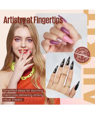 MEFA Dip Powder Nail Kit - 32 Colors Pink Glitter Nude White | All Seasons Dipping Powder Set with Base Top Coat & Activator for French Manicure - Buy Online on GoSupps.com