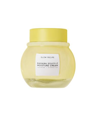 Glow Recipe Banana Souffle Moisture Face Cream - Dry + Combination Skin - Soothing + Hydrating Facial Moisturizer with Centella Asiatica + Magnesium + Turmeric - Vegan (50ml / 1.7oz)