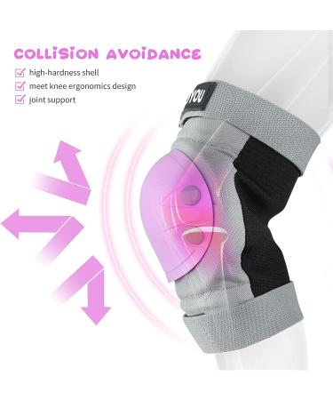 Kids Toddler Roller Skating Protective Gear Set - Knee Pads, Elbow Pads, Wrist Guards - Purple - Ages 4-13 - Buy Online on GoSupps.com